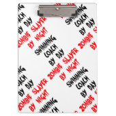 Zombie-Schwimmer Klemmbrett (Vorderseite)