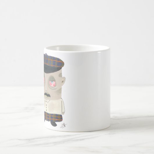 Zombie Scotsman Kaffeetasse (Mittel)