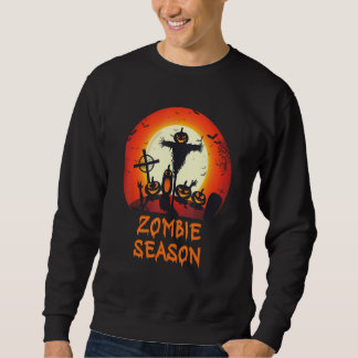 Zombie Season Moonlit Beängstigend Friedhof Kinder Sweatshirt