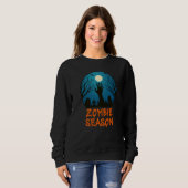 Zombie Season Moonlit Graveyard Scary Kids Boys A Sweatshirt (Vorne ganz)