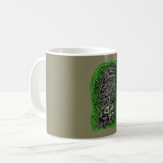 Zombie Sergeant von Brian Benson Kaffeetasse (Vorderseite Links)
