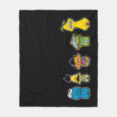 Zombie Sesame Street Characters Fleecedecke (Vorderseite)