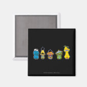 Zombie Sesame Street Characters Magnet (Vorderseite/Rückseite)