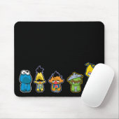 Zombie Sesame Street Characters Mousepad (Mit Mouse)