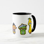 Zombie Sesame Street Characters Tasse (VorderseiteRechts)