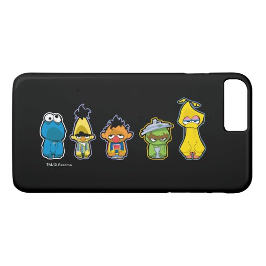 Zombie-Sesame Street-Charaktere Case-Mate iPhone Hülle (Rückseite (Horizontal))