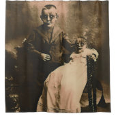 Zombie Siblings Duschvorhang (Vorderseite)