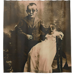 Zombie Siblings Duschvorhang