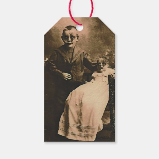 Zombie Siblings Geschenkanhänger (Vorderseite)