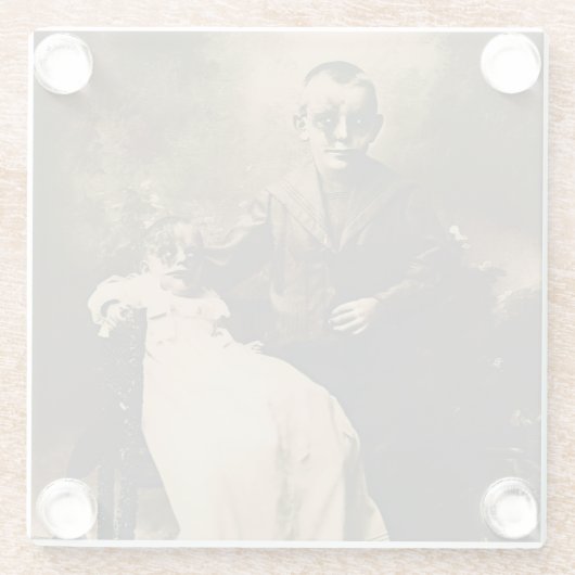 Zombie Siblings Glasuntersetzer (Rückseite)