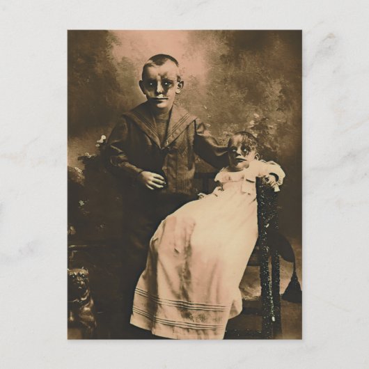 Zombie Siblings Postkarte (Vorderseite)