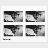 Zombie Siblings Rechteckiger Aufkleber (Blatt)