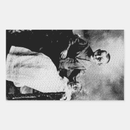 Zombie Siblings Rechteckiger Aufkleber