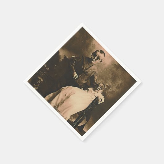 Zombie Siblings Serviette (Ecke)