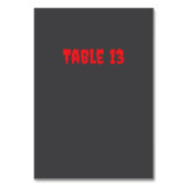 Zombie Siblings Tischnummer (Rückseite)