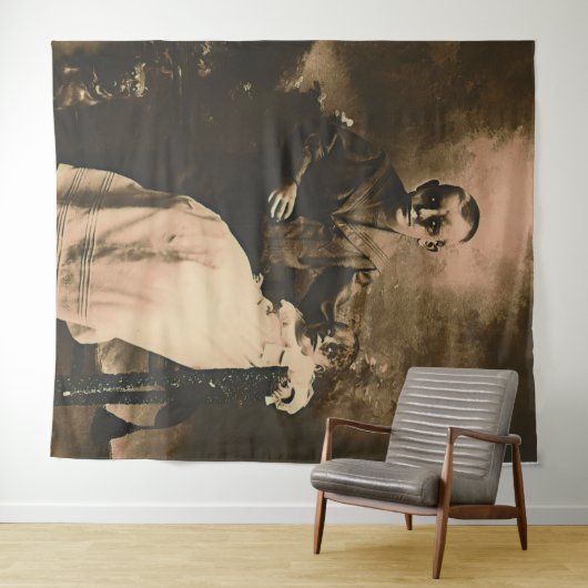 Zombie Siblings Wandteppich (Beispiel (Horizontal))