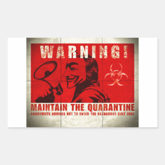 Zombie, signieren rechteckiger aufkleber