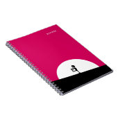 Zombie Silhouette mit Vollmond Personalisiert Notizblock (Rechte Seite)