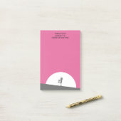 Zombie Silhouette mit Vollmond Personalisiert Post-it Klebezettel (Auf Schreibtisch)