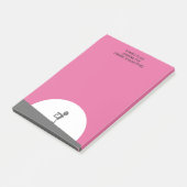 Zombie Silhouette mit Vollmond Personalisiert Post-it Klebezettel (angewinkelt)