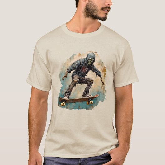 Zombie Skateboarder T-Shirt (Vorderseite)