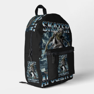 ZOMBIE-SKATER-APOKALYPSE BEDRUCKTER RUCKSACK