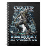 ZOMBIE-SKATER-APOKALYPSE NOTIZBLOCK (Vorderseite)