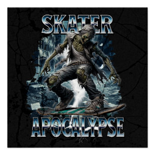 ZOMBIE-SKATER-APOKALYPSE POSTER