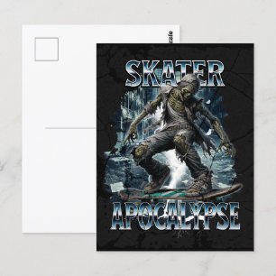 ZOMBIE-SKATER-APOKALYPSE POSTKARTE