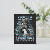 ZOMBIE-SKATER-APOKALYPSE POSTKARTE (Stehend Vorderseite)