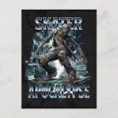 ZOMBIE-SKATER-APOKALYPSE POSTKARTE (Vorderseite)