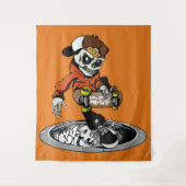 Zombie-Skater-Farbtapeten Wandteppich (Vorderseite)
