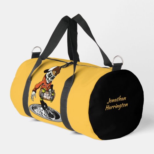 Zombie Skater individuelle Name Duffle Bag (Linke Seite)