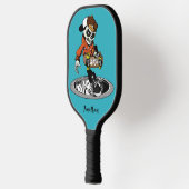 Zombie Skater individuelle Name & Farbe Pickleball Schläger (Links)