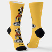Zombie Skater individuelle Name Socken (Gewinkelt)
