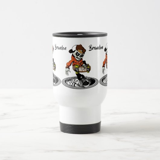 Zombie Skater individuelle Name Tasse (Mittel)