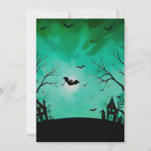 Zombie Skeleton Halloween Party Invite Adults Einladung (Rückseite)