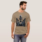 Zombie Skeleton Undead Horror Grave Goth Art frien T-Shirt (Vorne ganz)