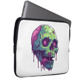 Zombie Skull Apokalypse Laptopschutzhülle (Vorne Rechts)