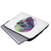 Zombie Skull Apokalypse Laptopschutzhülle (Vorne Knopf)