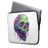 Zombie Skull Apokalypse Laptopschutzhülle (Vorderseite Links)