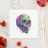 Zombie Skull Apokalypse Serviette (Beispiel)