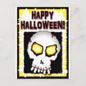 Zombie Skull Cards Postkarte (Vorderseite)