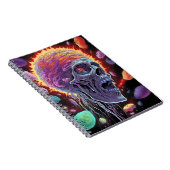 Zombie Skull Creature Sci-fi-Horror Art Notizblock (Rechte Seite)