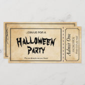 Zombie Skull Halloween-Party Ticket Einladung (Vorne/Hinten)