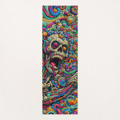 Zombie Skull Pattern Yogamatte (Vorderseite)