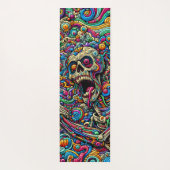 Zombie Skull Pattern Yogamatte (Rückseite)