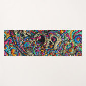 Zombie Skull Pattern Yogamatte (Vorderseite (Horizontal))