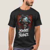 Zombie skull techno dj T-Shirt (Vorderseite)