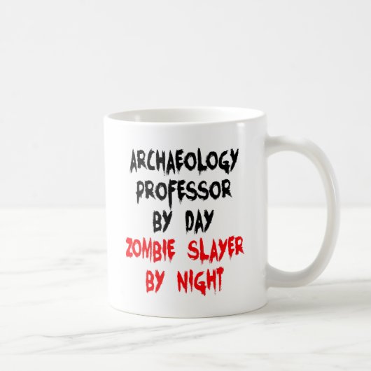 Zombie Slayer Archäologie Professor Kaffeetasse (Rechts)